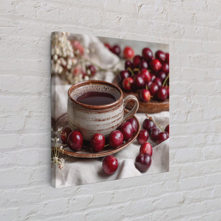 Coffee Farm Landscape Framed Canvas Print, Coffee Shop Art, Dark Academia Decor, Cafe Decor, Fine Art, Cafe, Whimsical Art, CSA-1x1-47