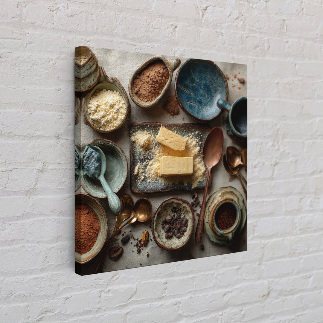 Moody Dark Roast Still Life Framed Canvas Print, Coffee Shop Art, Kitchen Wall Art, Cafe Decor, Fine Art, Cafe, Gothic Wall Art, CSA-1x1-56