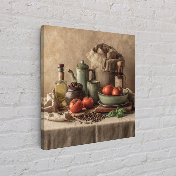 Coffee Beans and Burlap Sack Still Life Framed Canvas Print, Coffee Shop Art, Fine Art Print, Cafe Decor, Fine Art, Cafe, CSA-1x1-74