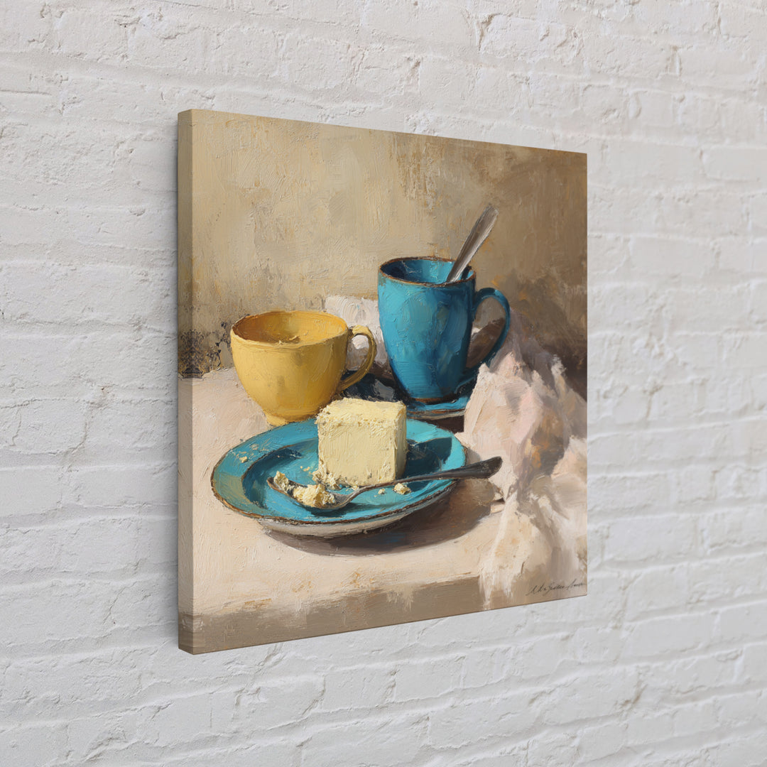 Minimal Line Art of a Cup and Canvas Print, Coffee Shop Art, Neutral Decor, Cafe Decor, Fine Art, Cafe, Home Decor, Wall Decor, CSA-1x1-90