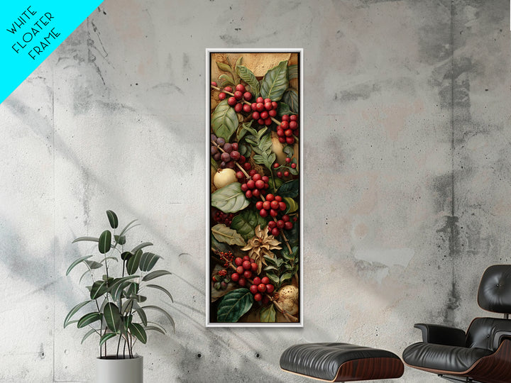 Coffee Farm Landscape Canvas Print, Coffee Shop Art, Dark Academia Decor, Cafe Decor, Cafe, Whimsical Art, Coffee Wall Art, CSA-1x3-11
