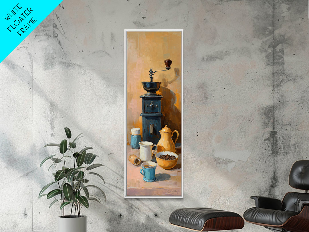 Coffee Grinder Antique Still Life Canvas Print, Coffee Shop Art, Bedroom Wall Art, Cafe Decor, Fine Art, Cafe, Modern Decor, CSA-1x3-72