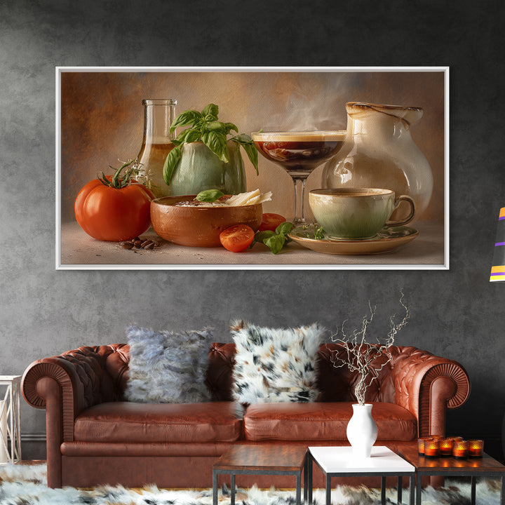 Espresso Martini Coffee Cocktail Still Life Canvas Print, Coffee Shop Art, Kitchen Wall Art, Cafe Decor, Fine Art, Cafe, CSA-2x1-61