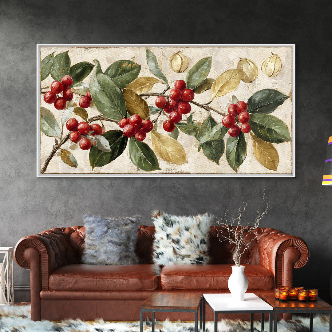 Coffee Farm Landscape Framed Canvas Print, Coffee Shop Art, Gallery Decor, Cafe Decor, Fine Art, Cafe, Wall Art, Home Decor, CSA-2x1-67