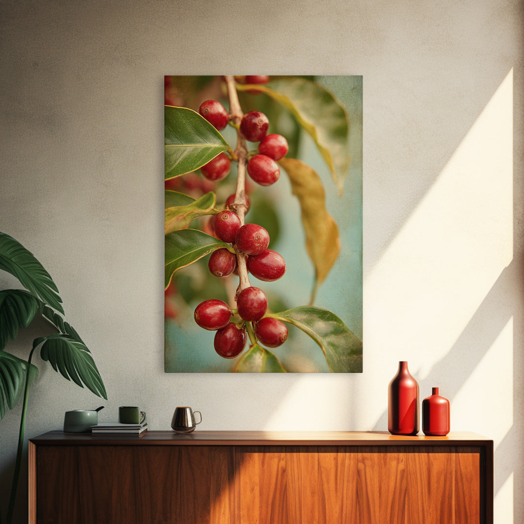 Coffee Farm Landscape Canvas Print, Coffee Shop Art, Wall Decor, Cafe Decor, Fine Art, Cafe, Kitchen Gift, Living Room Decor, CSA-2x3-31