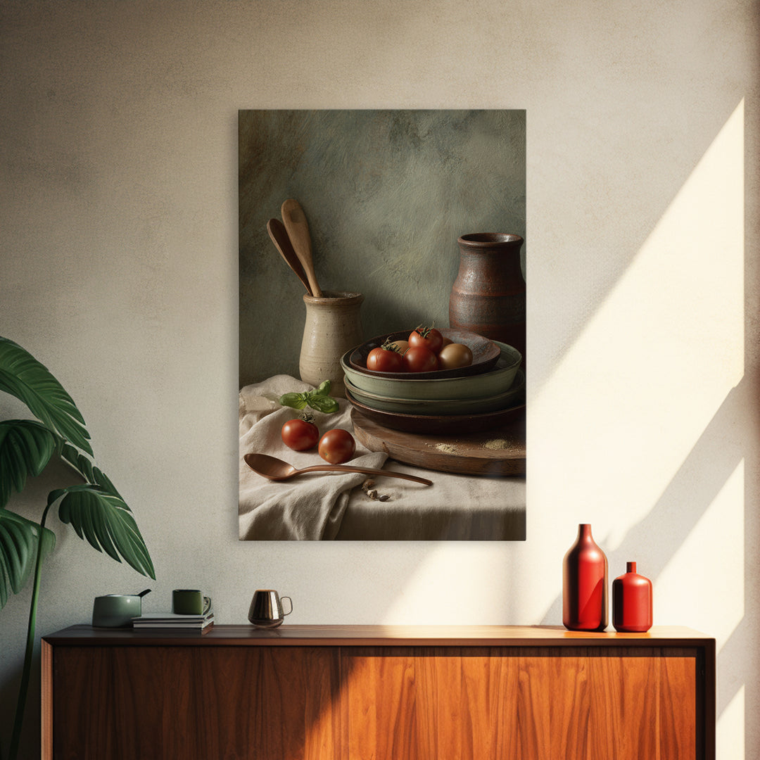 Moody Dark Roast Still Life Canvas Print, Coffee Shop Art, Contemporary Art, Cafe Decor, Fine Art, Cafe, Printable Art, CSA-2x3-40