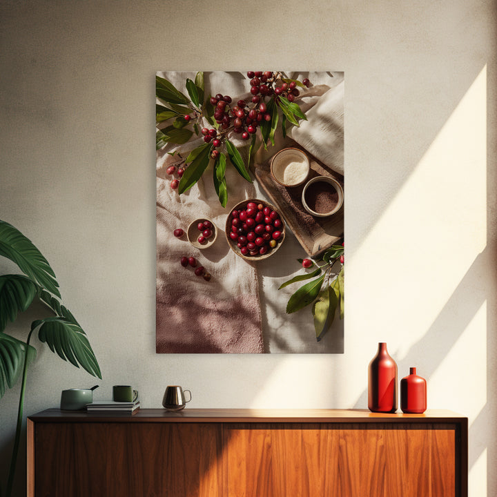 Coffee Farm Landscape Canvas Print, Coffee Shop Art, Fine Art Print, Cafe Decor, Fine Art, Cafe, Printable, Printable Wall Art, CSA-2x3-7