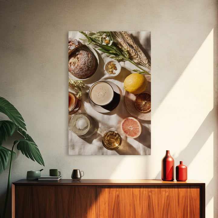 Espresso Martini Coffee Cocktail Still Life Framed Canvas Print, Coffee Shop Art, Canvas Print, Cafe Decor, Fine Art, Cafe, CSA-2x3-73