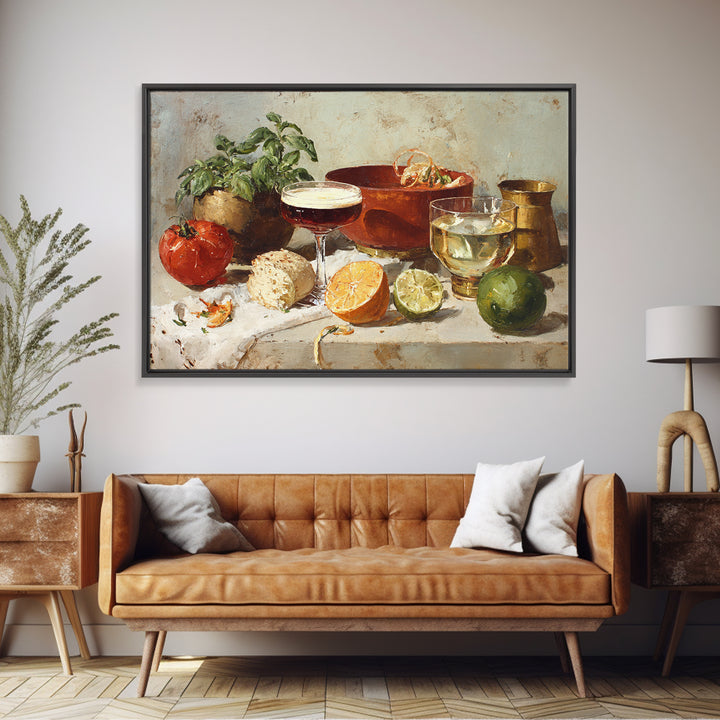 Espresso Martini Coffee Cocktail Still Life Canvas Print, Coffee Shop Art, Moody Wall Art, Cafe Decor, Fine Art, Cafe, CSA-3x2-21