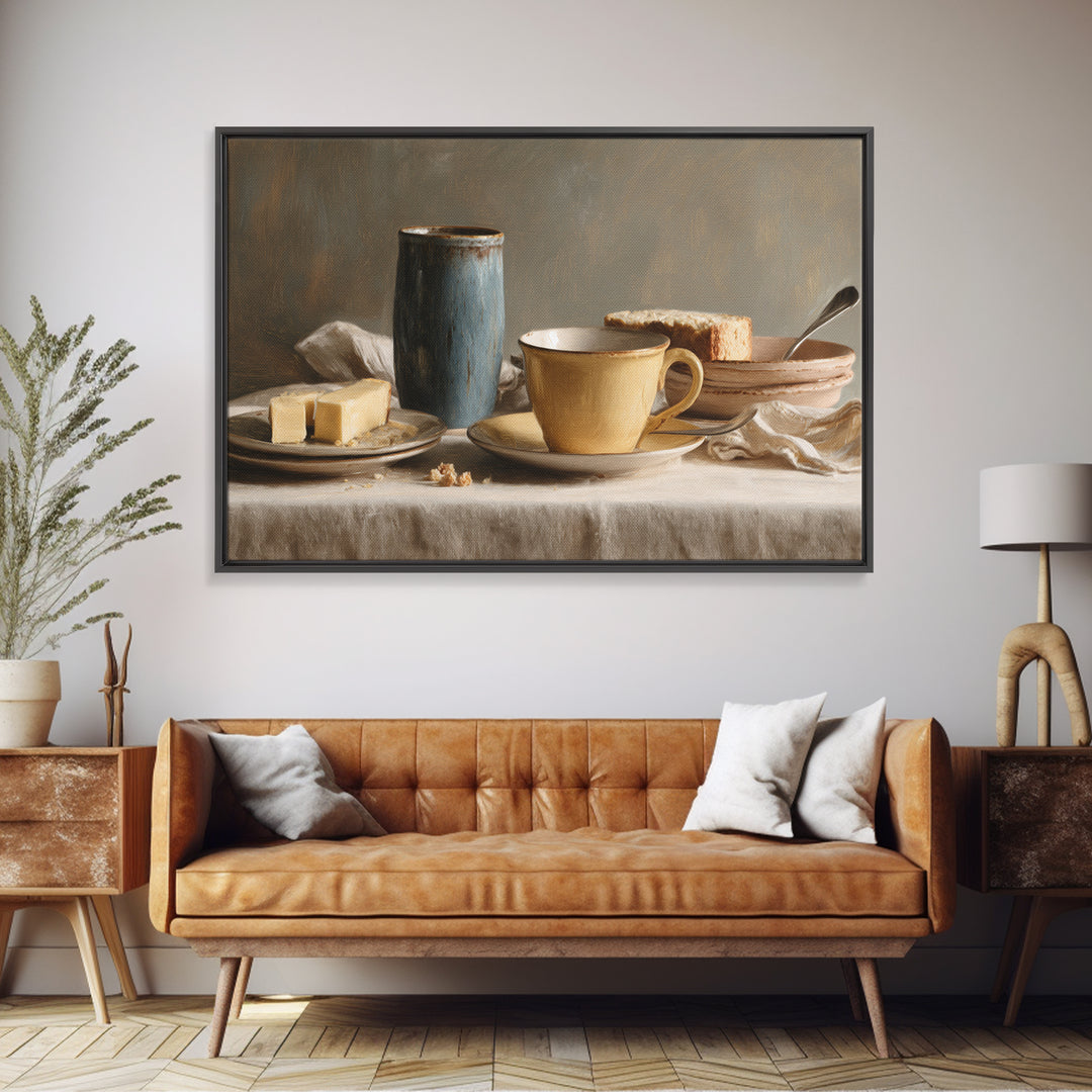 Minimal Line Art of a Cup and Canvas Print, Coffee Shop Art, Kitchen Gift, Cafe Decor, Abstract Art, Cafe, Coffee Art, CSA-3x2-22