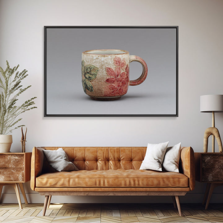 Espresso Cup with Rising Steam and Warm Canvas Print, Coffee Shop Art, Modern Decor, Cafe Decor, Fine Art, Cafe, Wall Decor, CSA-3x2-53