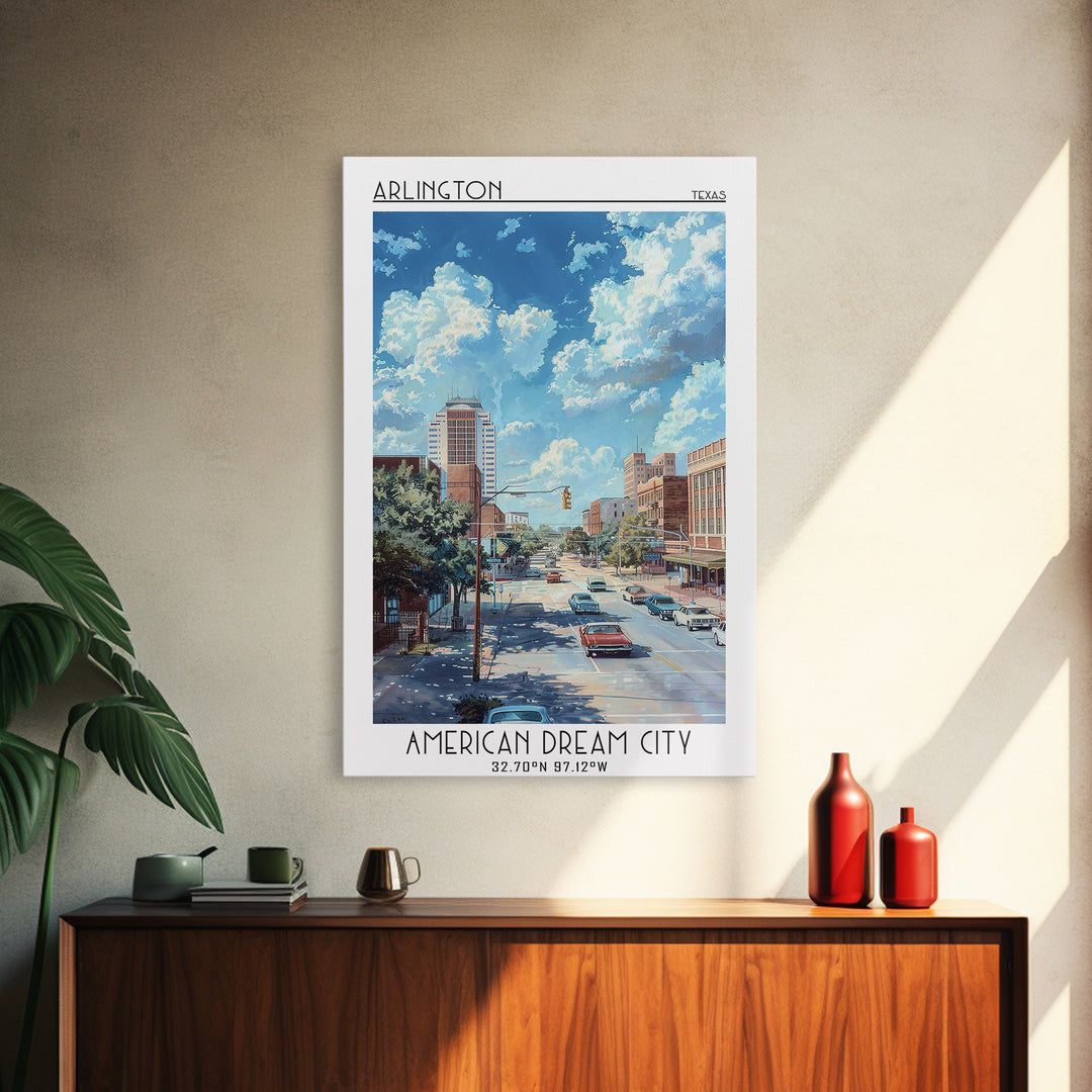 Arlington Travel Poster, Canvas Print, Travel Wall Decor, Minimalist Poster, City Travel Poster, Living Room Wall Art, Travel Prints