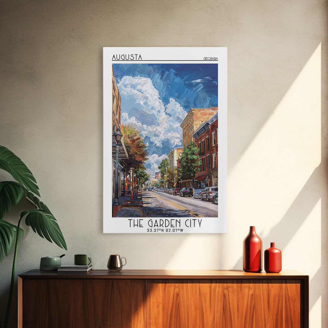 Augusta Travel Poster, Canvas Print, Travel Wall Art, City Wall Art, Travel Art Print, City Art Print, Poster Print, Wanderlust Gift