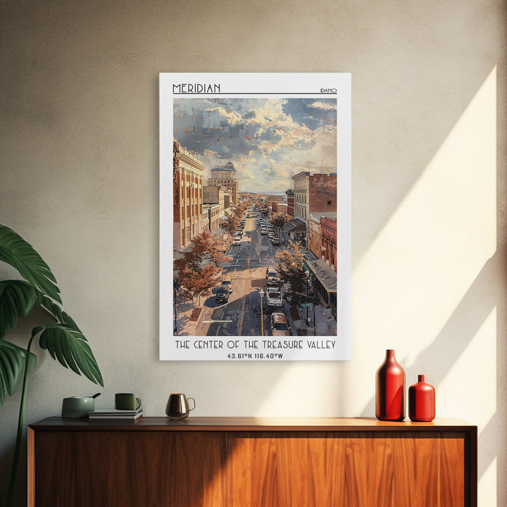 Meridian Travel Poster, Canvas Print, City Travel Poster, Travel Wall Decor, Art Print, Travel Wall Art, Travel Prints, Travel Decor