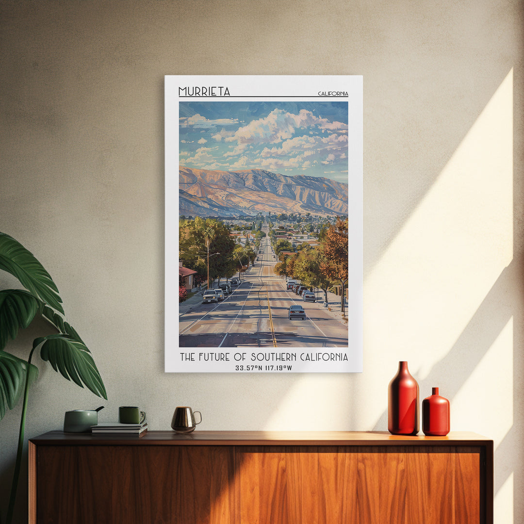 Murrieta Travel Poster, Canvas Print, Travel Wall Art, City Wall Art, Poster Art, Gallery Wall Set, Travel Prints, Travel Wall Decor