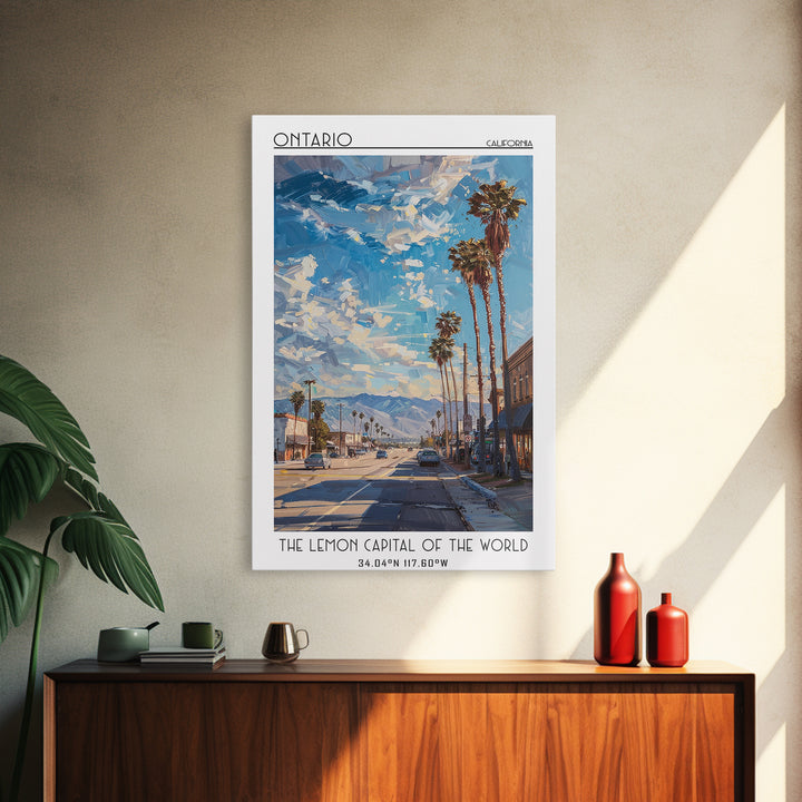 Ontario Travel Poster, Framed Canvas Print, City Travel Poster, Travel Wall Art, Gallery Wall Set, Travel Wall Decor, Fine Art Print