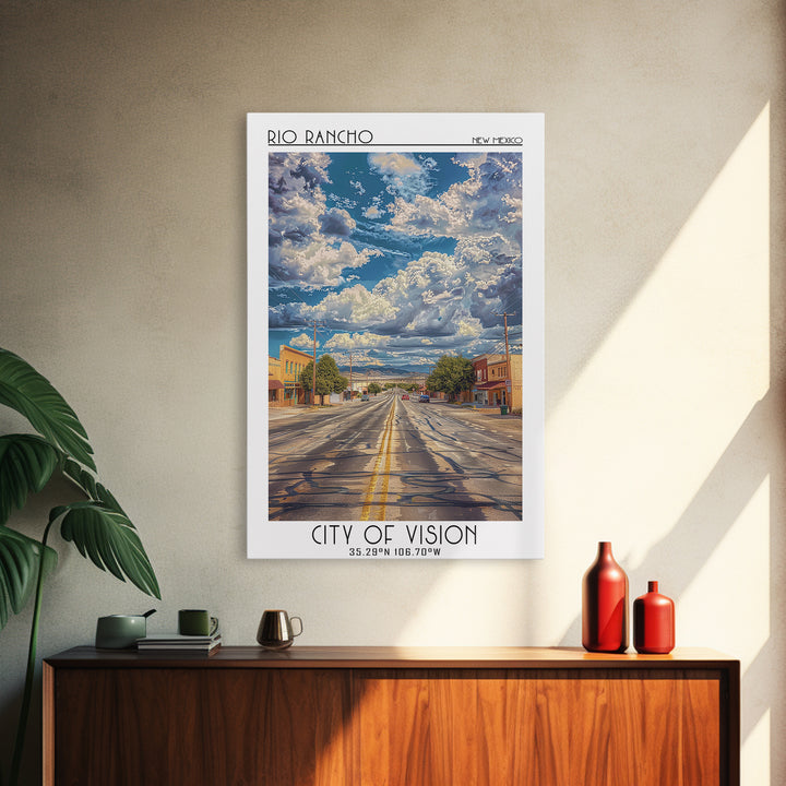 Rio Rancho Travel Poster, Canvas Print, Poster Print, Travel Wall Art, Travel Decor, Wall Art, Retro Travel Poster, Gallery Wall Set