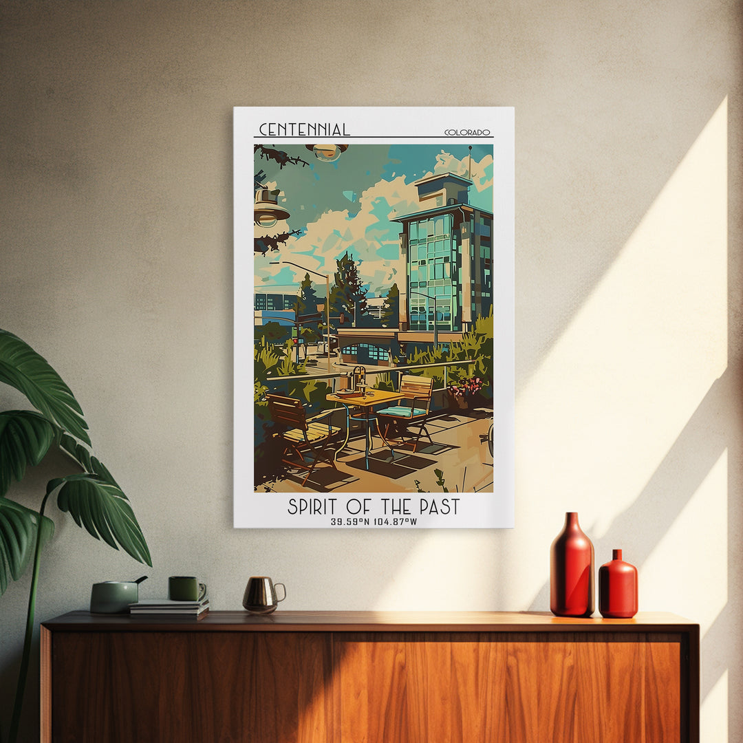 Centennial Travel Poster, Canvas Print, Vintage Travel Print, City Wall Art, Minimalist Poster, Vintage Poster, Living Room Wall Art