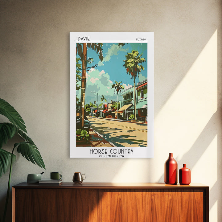 Davie Travel Poster, Canvas Print, Poster Print, Travel Wall Art, Vintage Travel Art, Vintage Posters, Travel Prints, Vintage Poster