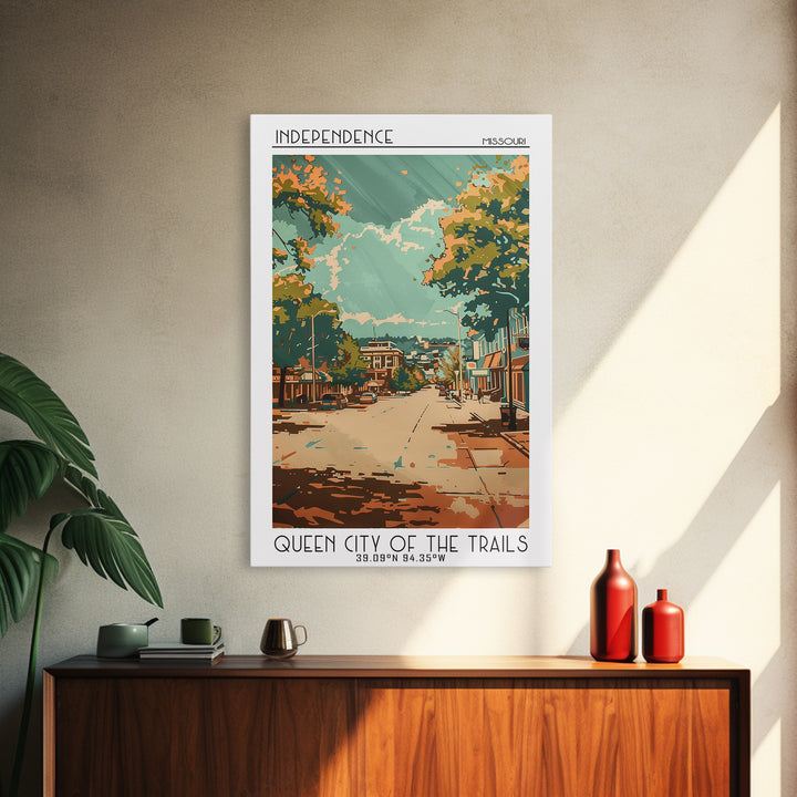 Independence Travel Poster, Canvas Print, City Travel Poster, Travel Wall Decor, Poster Art, Modern Wall Decor, Home Decor, Wall Art