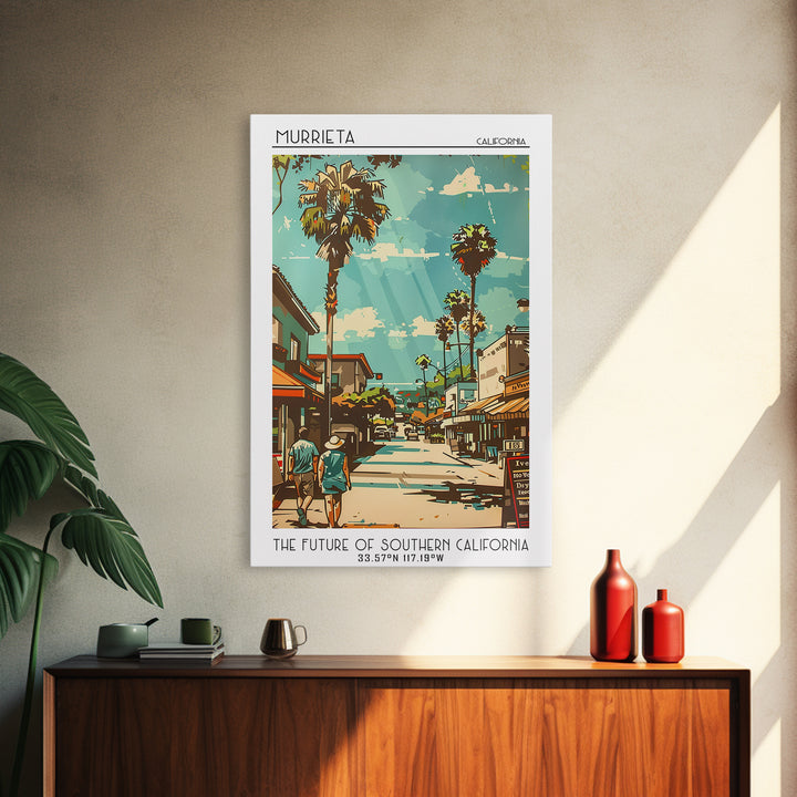 Murrieta Travel Poster, Canvas Print, City Travel Poster, Travel Wall Art, Vintage Travel Print, Gallery Wall Set, City Illustration