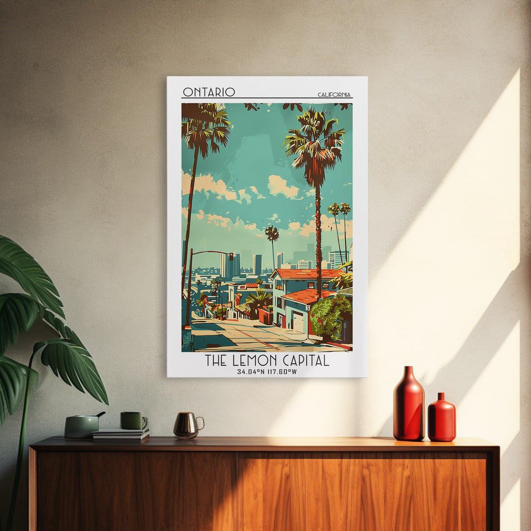 Ontario Travel Poster, Canvas Print, Travel Art Print, Modern Wall Decor, Retro Travel Poster, Landscape Art, Wall Art, Travel Decor