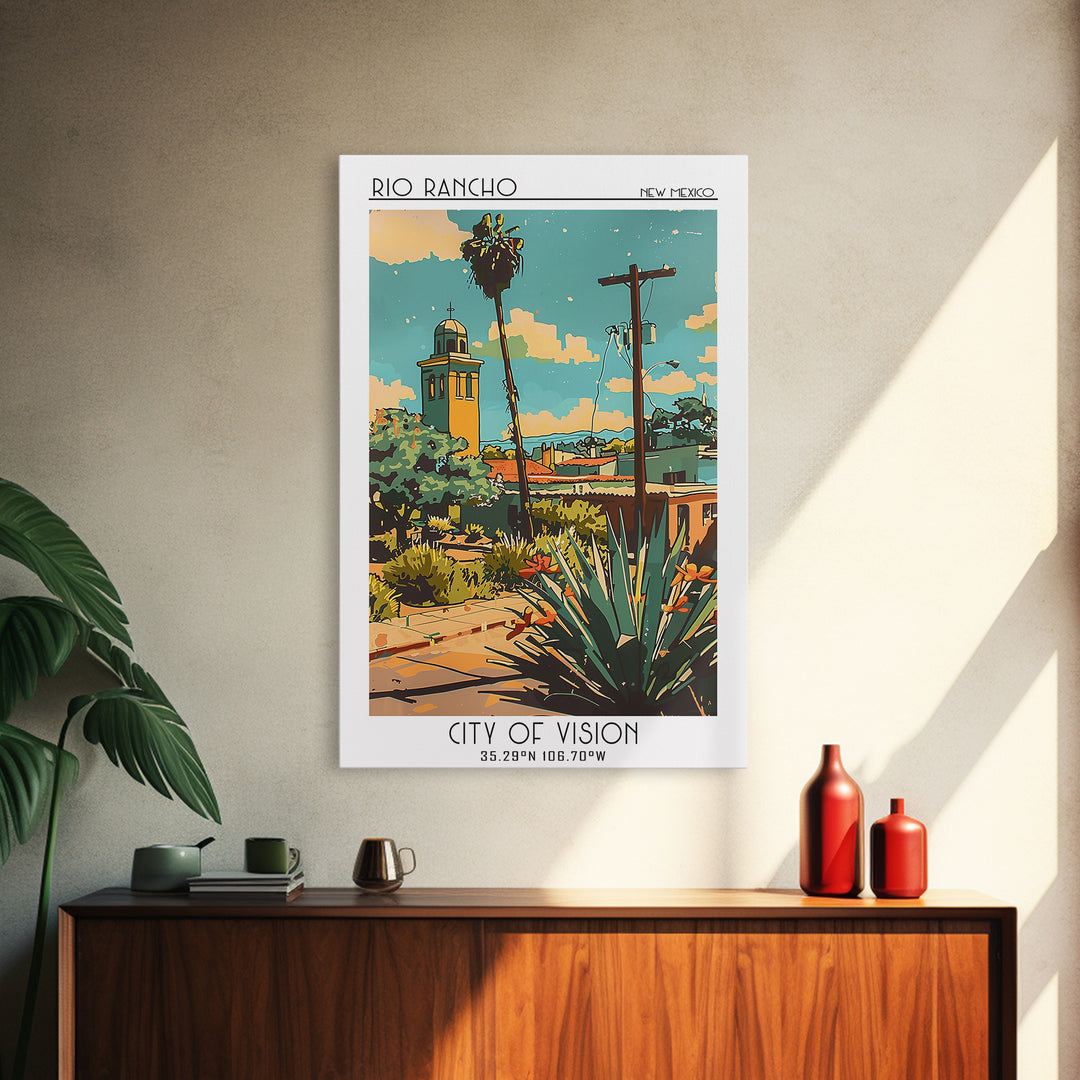 Rio Rancho Travel Poster, Canvas Print, Travel Wall Decor, Minimalist Poster, Travel Art Print, Living Room Wall Art, Travel Posters