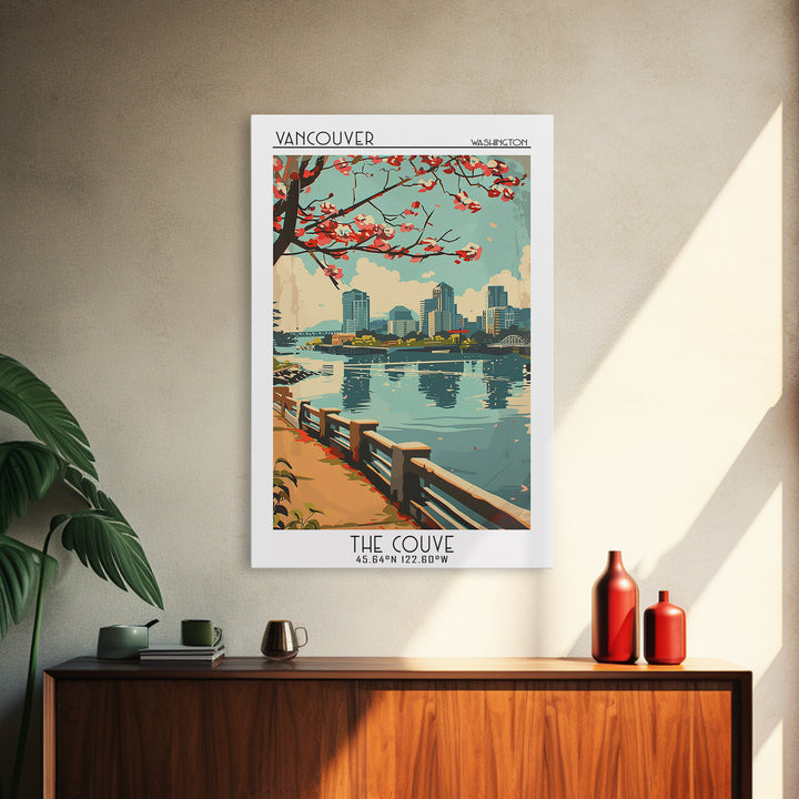 Vancouver Travel Poster, Canvas Print, Poster Print, Travel Wall Art, Home Decor, Home Office Decor, Poster Art, Retro Travel Poster
