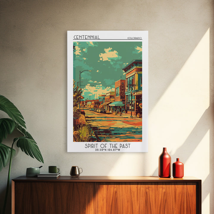 Centennial Travel Poster, Canvas Print, Travel Art Print, Modern Wall Decor, Gallery Wall Set, Retro Travel Print, Minimalist Poster