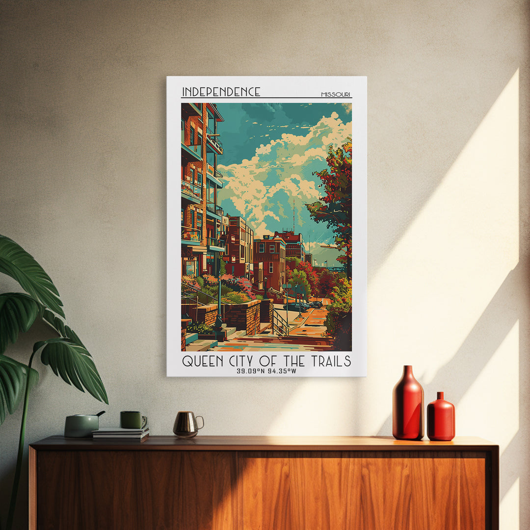 Independence Travel Poster, Canvas Print, Poster Print, Travel Wall Art, Travel Wall Decor, City Travel Poster, Living Room Wall Art