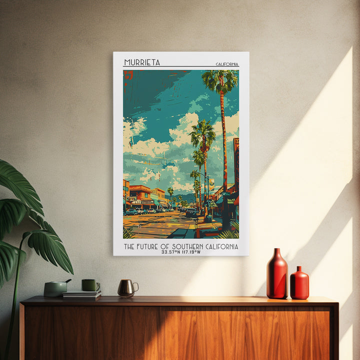 Murrieta Travel Poster, Canvas Print, City Travel Poster, Vintage City Poster, Travel Posters, Travel Wall Art, Vintage Travel Print