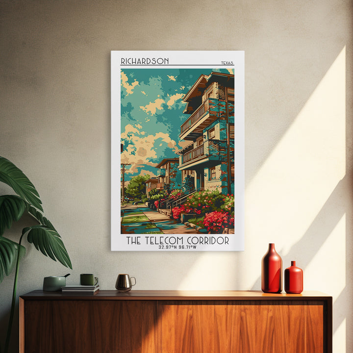 Richardson Travel Poster, Framed Canvas Print, Travel Prints, Landscape Art, Home Office Decor, Poster Art, Poster Print, Home Decor