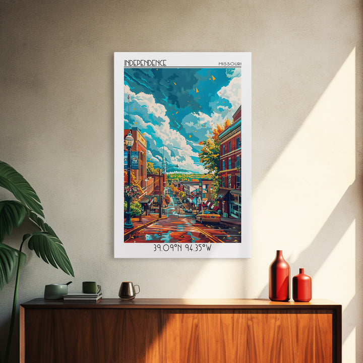 Independence Travel Poster, Canvas Print, Travel Wall Art, City Wall Art, Wall Art, Travel Posters, Modern Wall Decor, Travel Prints