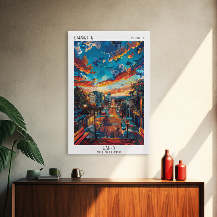 Lafayette Travel Poster, Canvas Print, City Travel Poster, Travel Wall Art, Vintage Travel, Art Print, Vintage Poster, Travel Prints