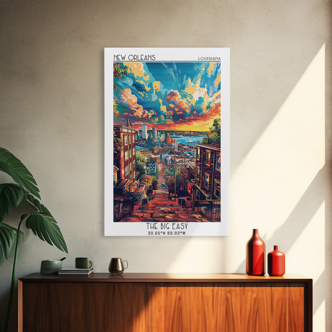 New Haven Travel Poster, Canvas Print, Retro Wall Art, Travel Print, Gallery Wall Set, Travel Posters, Home Decor, Minimalist Poster