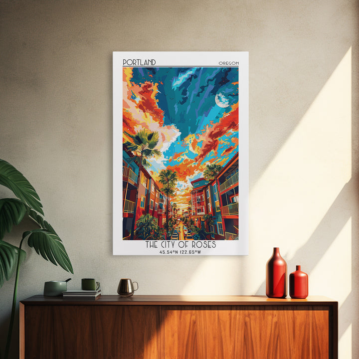 Port St Lucie Travel Poster, Framed Canvas Print, City Art Print, Travel Wall Art, City Wall Art, Travel Posters, City Travel Poster