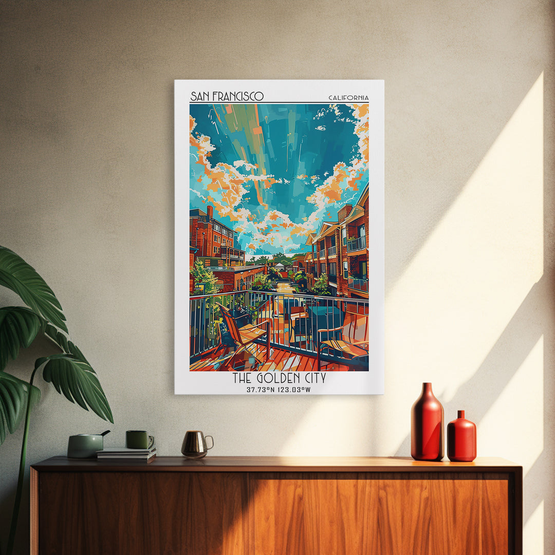 Sandy Springs Travel Poster, Canvas Print, City Travel Poster, Vintage City Poster, Fine Art Print, City Illustration, Landscape Art