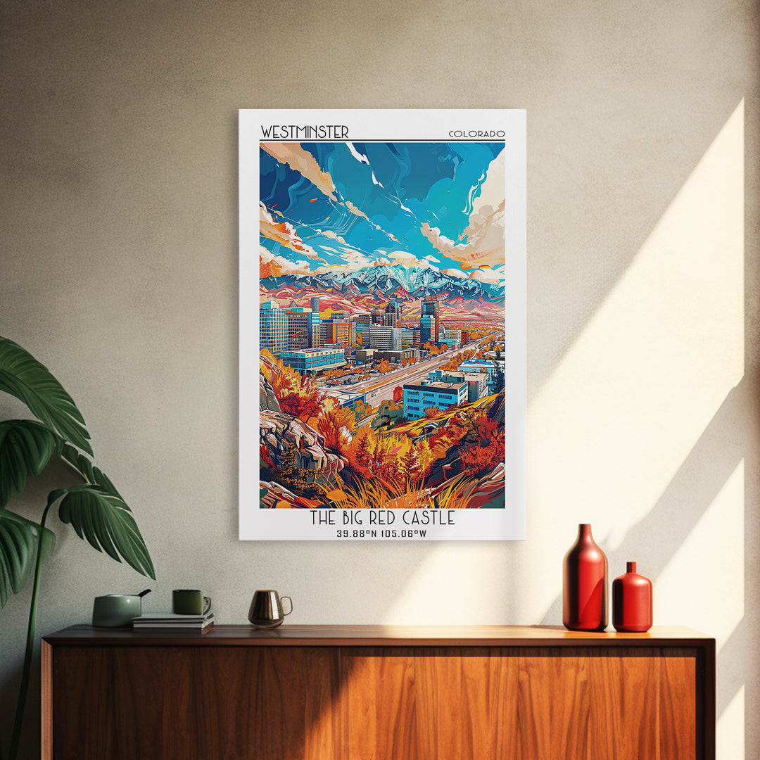 West Valley City Travel Poster, Canvas Print, Poster Print, Travel Wall Art, City Illustration, Home Office Decor, Minimalist Poster