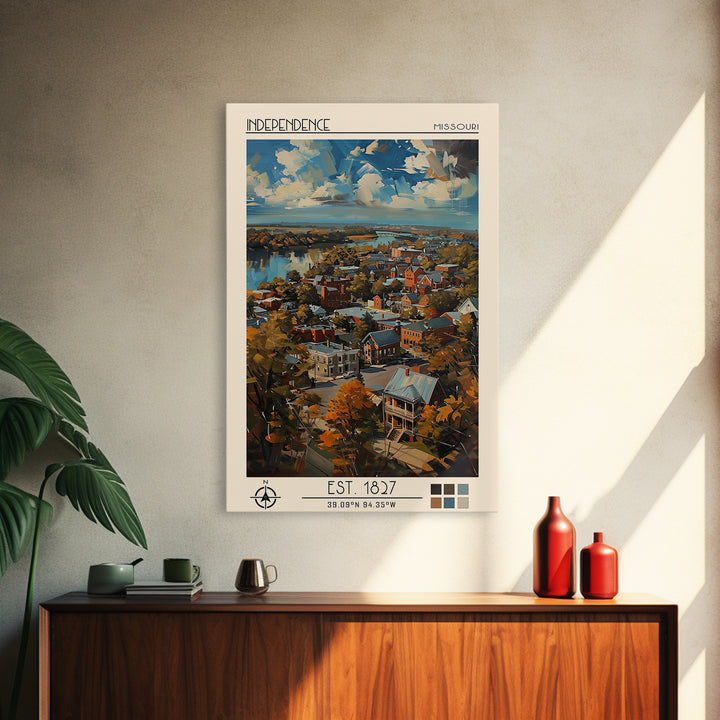 Independence Travel Poster, Canvas Print, Poster Print, Travel Wall Art, Vintage Travel Print, Vintage Posters, Mid Century Wall Art