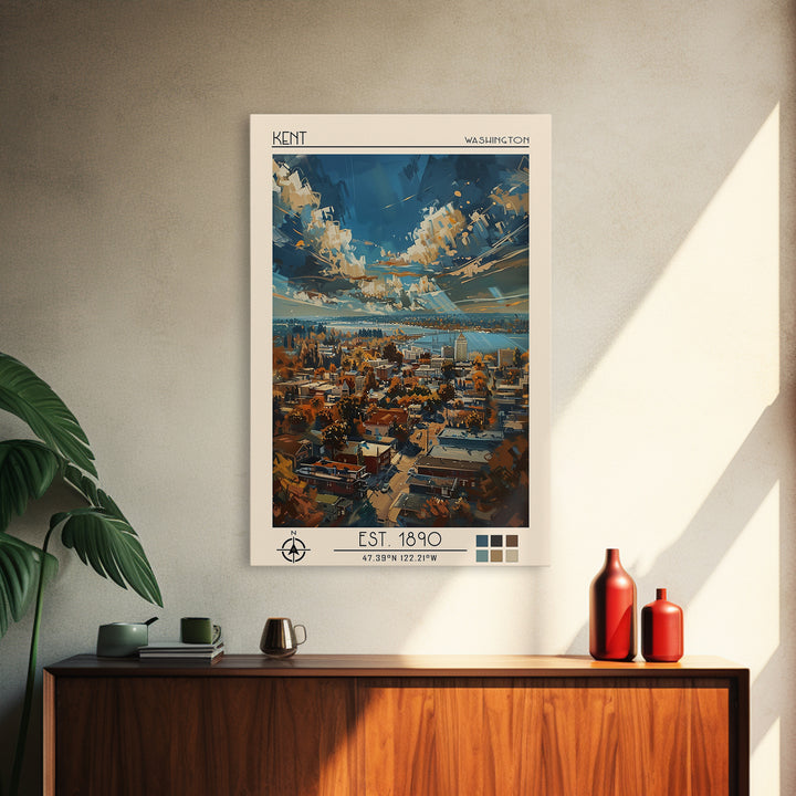 Kent Travel Poster, Canvas Print, Poster Print, Travel Wall Art, Minimalist Poster, City Travel Poster, Travel Decor, Travel Posters