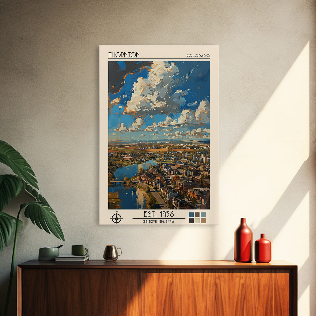 Thornton Travel Poster, Canvas Print, Retro Wall Art, Travel Print, Vintage Poster, Mid Century Wall Art, Poster Art, Vintage Travel