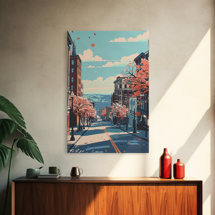 Allentown Travel Poster, Canvas Print, City Travel Poster, Vintage City Poster, Retro Travel Print, Vintage Travel, Gallery Wall Set