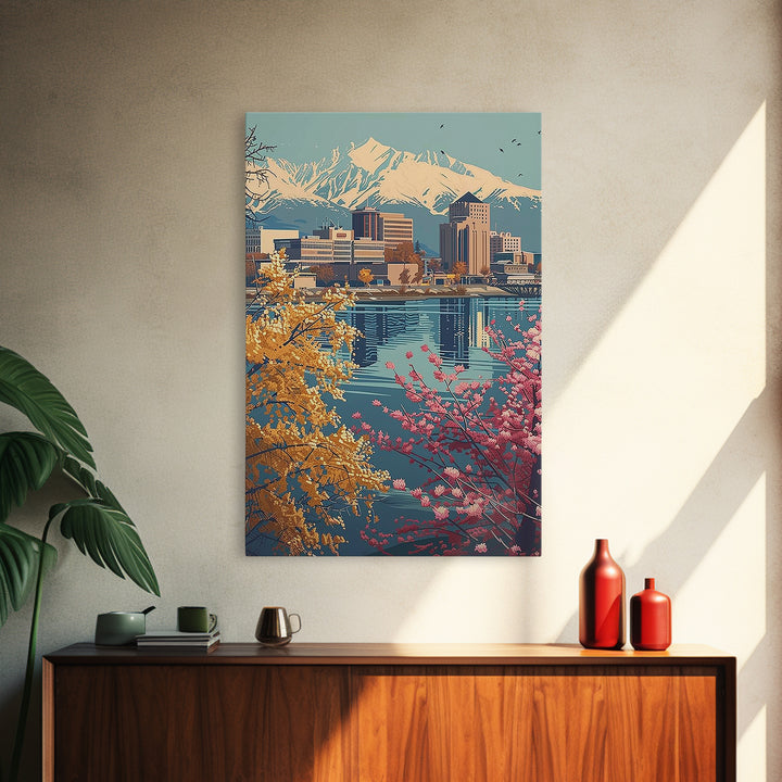 Anchorage Travel Poster, Canvas Print, Travel Art Print, Modern Wall Decor, Travel Prints, Travel Decor, Travel Wall Decor, Wall Art