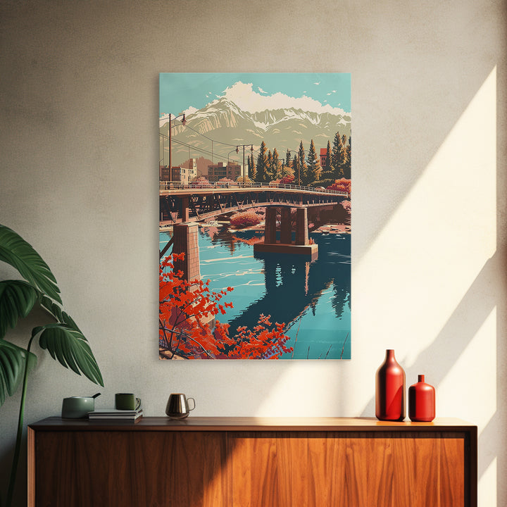 Colorado Springs Travel Poster, Canvas Print, Travel Art Print, Modern Wall Decor, Wanderlust Gift, Poster Print, Retro Travel Print