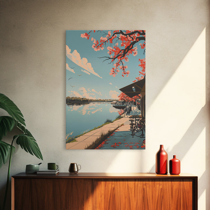 Conroe Travel Poster, Framed Canvas Print, Poster Print, Travel Wall Art, Retro Travel Poster, Living Room Wall Art, Wanderlust Gift