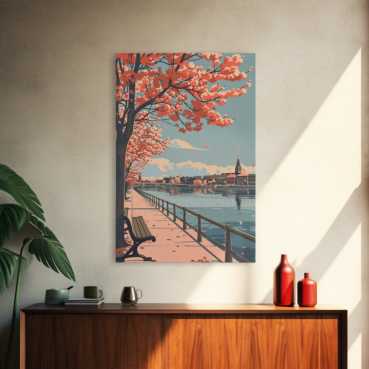 Dearborn Travel Poster, Canvas Print, Travel Wall Art, City Wall Art, Vintage Travel Art, Art Print, Travel Art Print, Landscape Art
