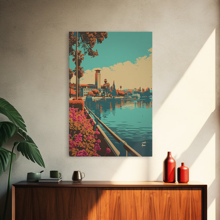Elk Grove Travel Poster, Framed Canvas Print, Poster Print, Travel Wall Art, Travel Prints, Fine Art Print, Poster Art, Travel Decor
