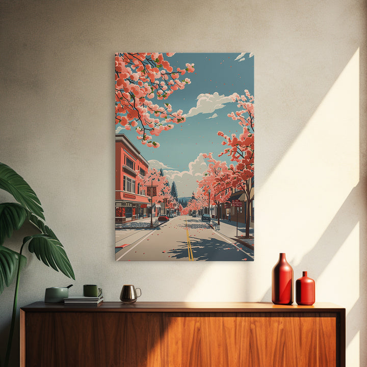 Fairfield Travel Poster, Framed Canvas Print, City Art Print, Travel Wall Art, Living Room Wall Art, Wanderlust Gift, Travel Posters