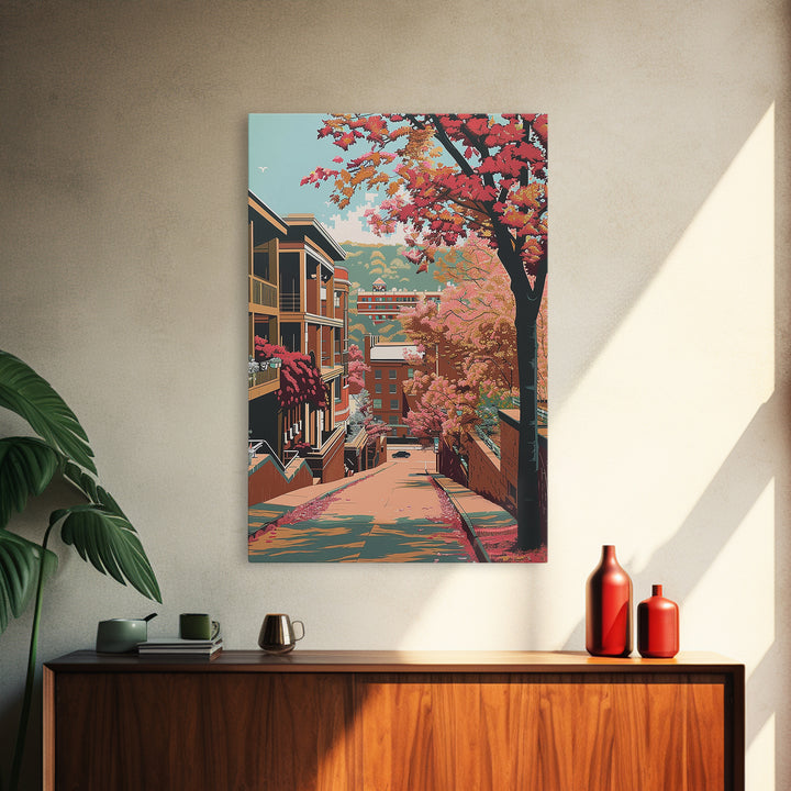 Fayetteville Travel Poster, Canvas Print, Travel Wall Decor, Minimalist Poster, Fine Art Print, Home Office Decor, Modern Wall Decor