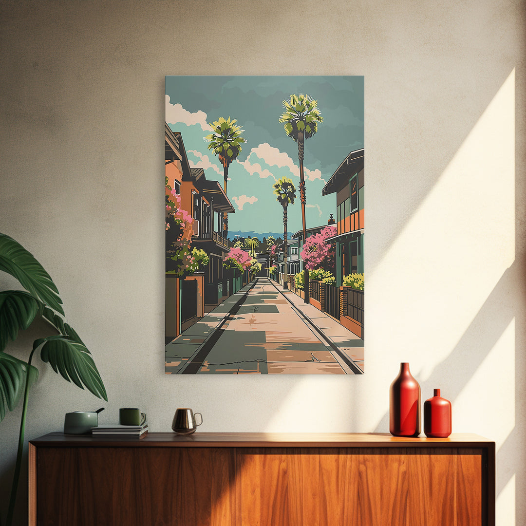 Fremont Travel Poster, Framed Canvas Print, Poster Print, Travel Wall Art, Vintage Travel Print, Living Room Wall Art, City Wall Art